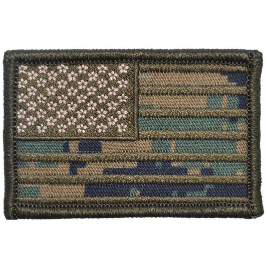US Flag - 2x3 Patch - MARPAT Woodland