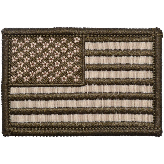 US Flag - 2x3 Patch - Desert Sand w/ Coyote Brown