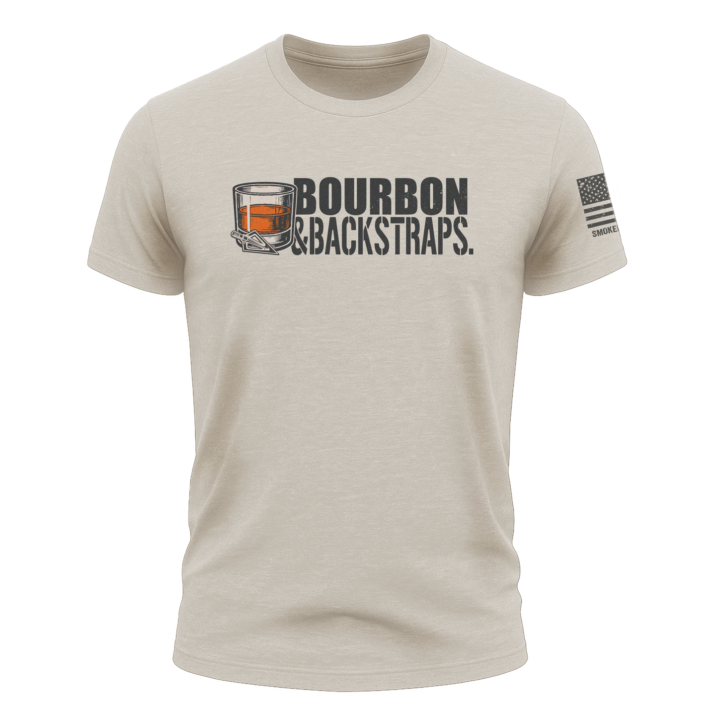 "Bourbon & Backstraps" Tee - Sand