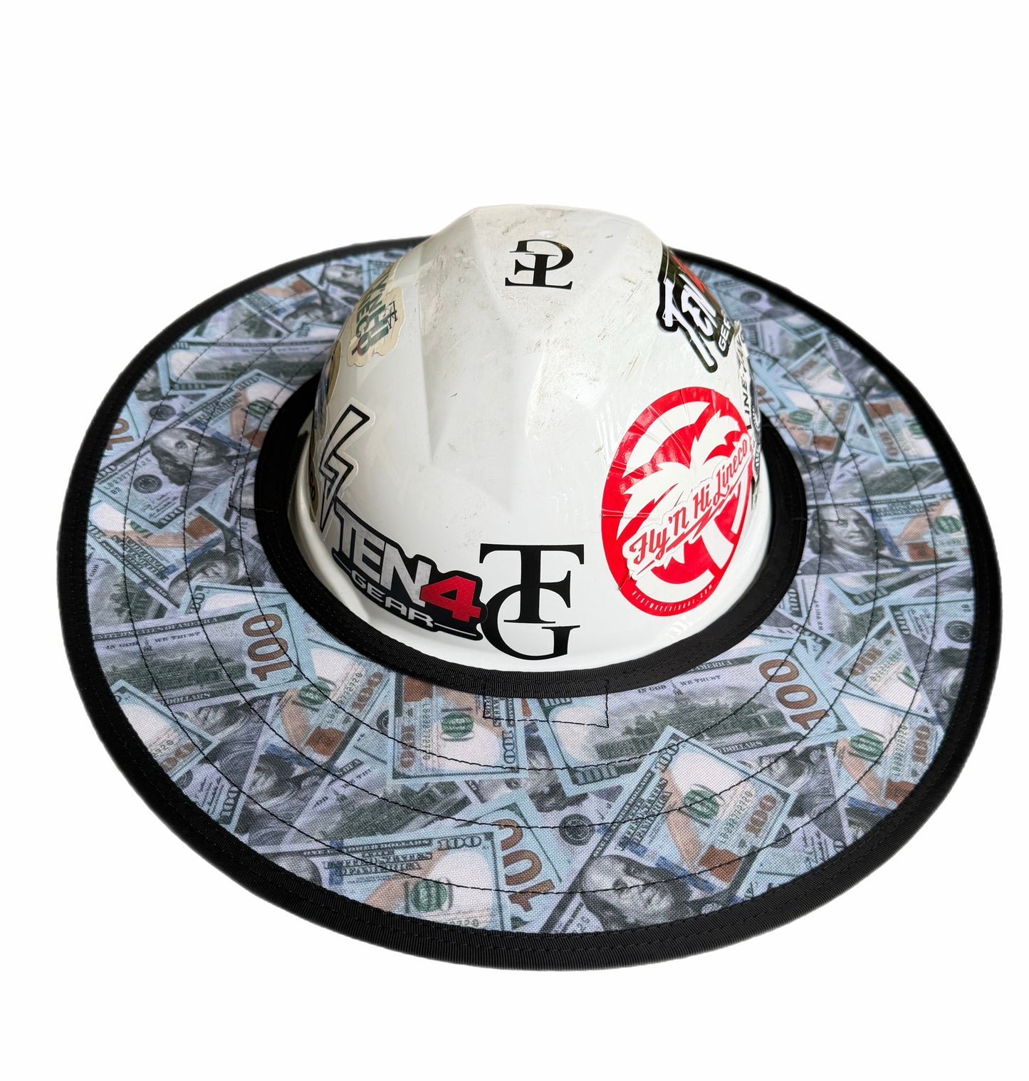 Blue Strips - Hard Hat Sun Shade Visor
