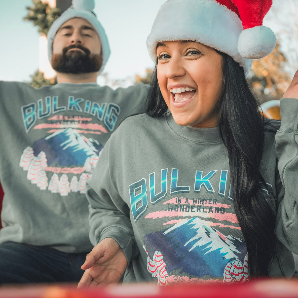 Bulking in a Winter Wonderland - Premium Crewneck