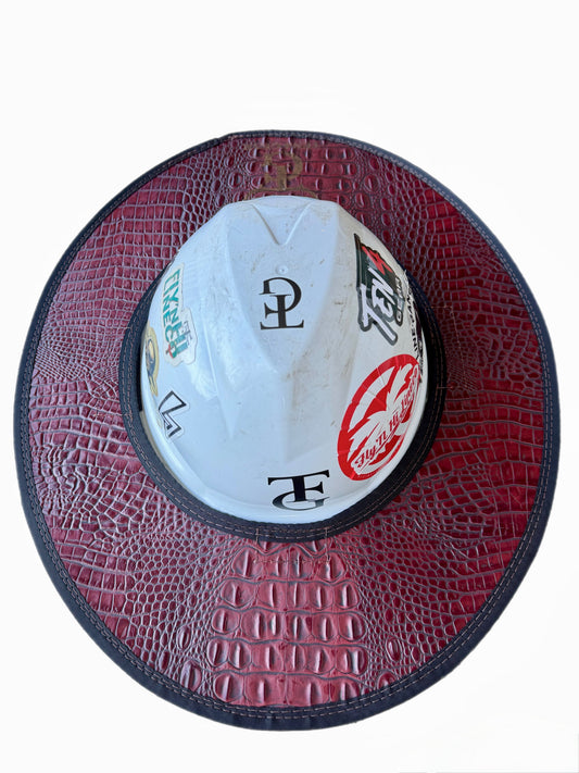 Low Country- The Blazing Saddle - Embossed Red Gator Sunshade