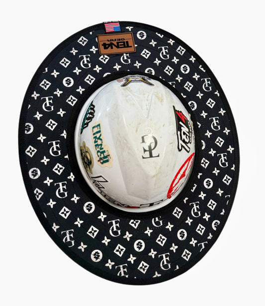 TG Black Hard Hat Sun Shade Visor – Water-Resistant Worksite Visor for Full Brim & Kask Hard Hats