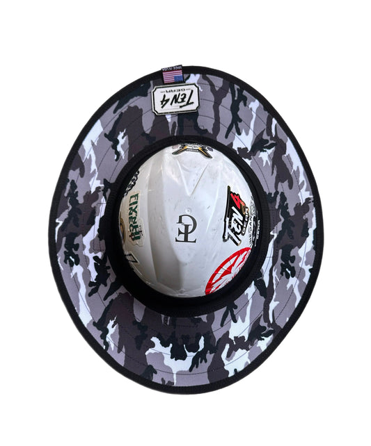 Urban Camo Hard Hat Sun Shade Visor – Water-Resistant Worksite Visor for Full Brim & Kask Hard Hats