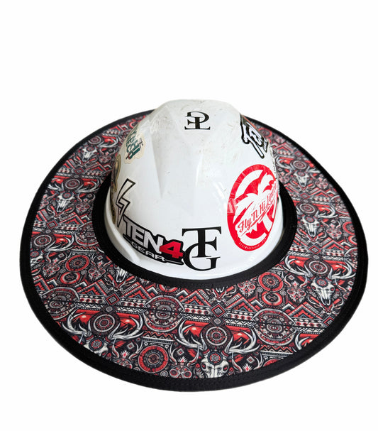 The Cowboy Hard Hat Sun Shade Visor – Water-Resistant Worksite Visor for Full Brim & Kask Hard Hats