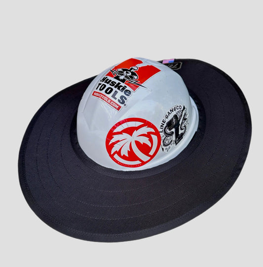 Solid Black Hard Hat Sun Shade Visor – Water-Resistant Worksite Visor for Full Brim & Kask Hard Hats