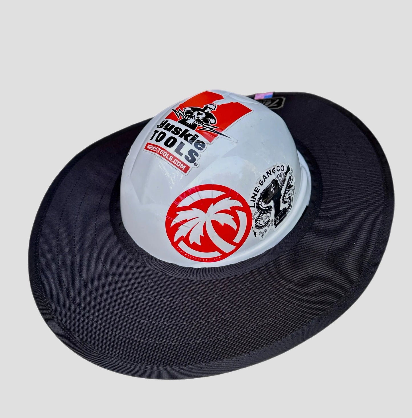 Solid Black Hard Hat Sun Shade Visor – Water-Resistant Worksite Visor for Full Brim & Kask Hard Hats