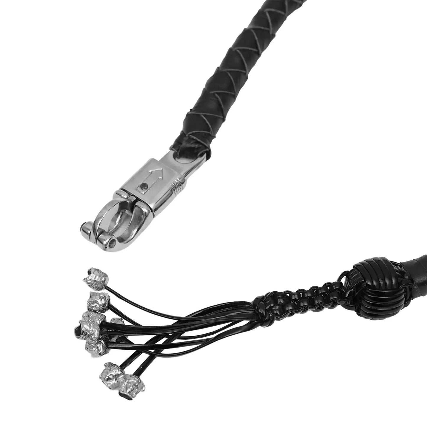 GBW213 MOTORCYCLE GET-BACK WHIP – BLACK