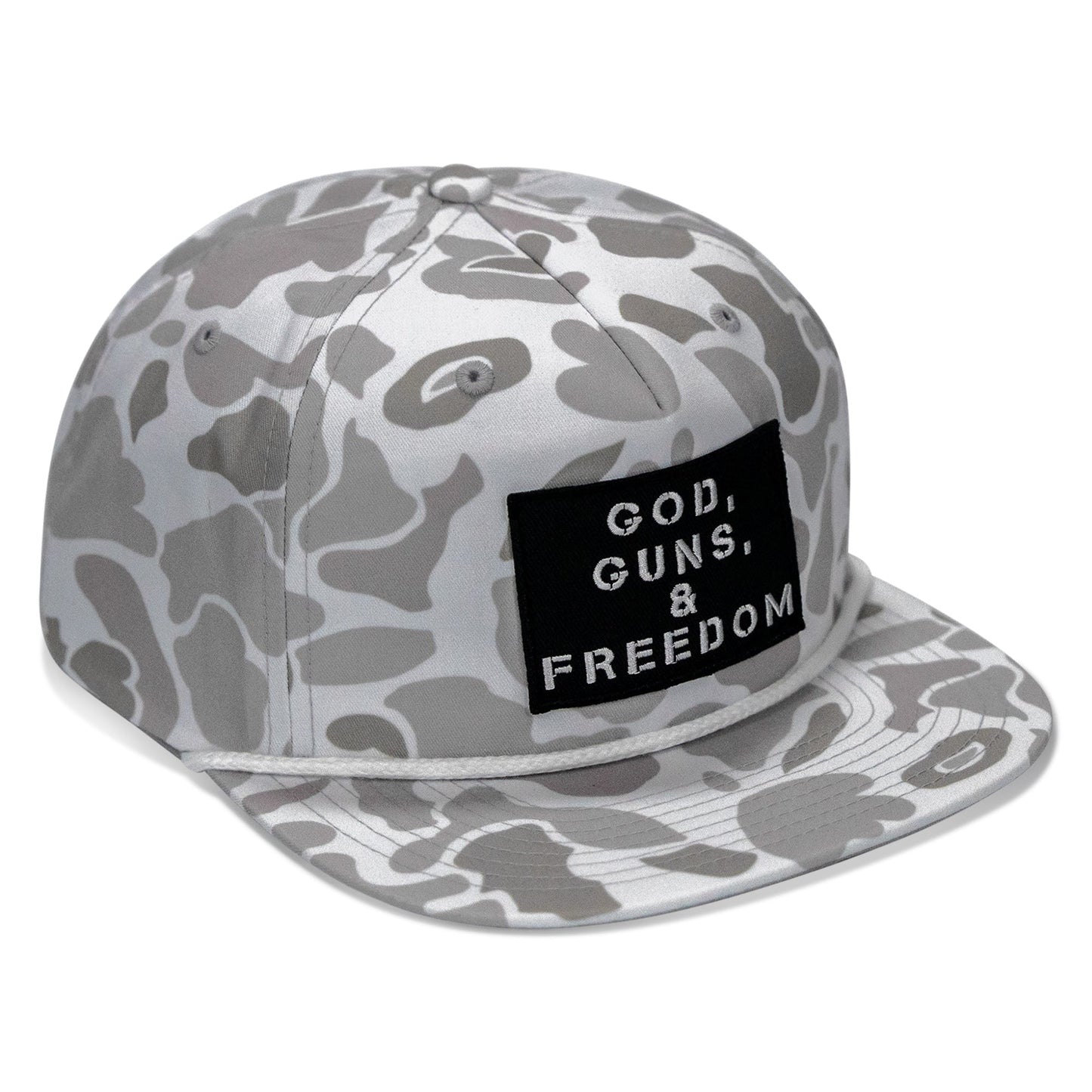 God, Guns, & Freedom Patch Flatbill Hat