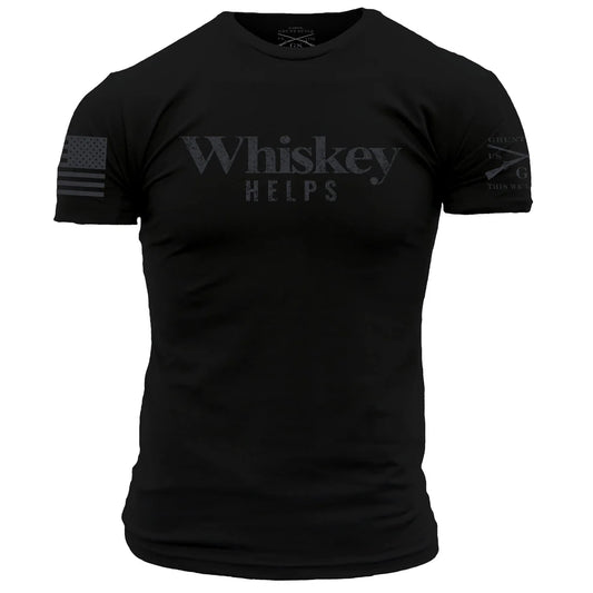 Grunt Style - Whiskey Helps T-Shirt - Black