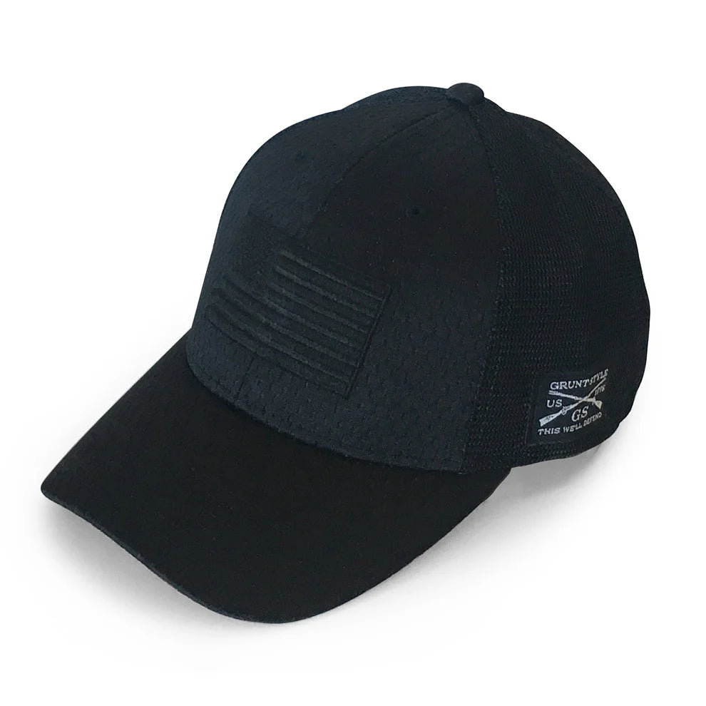 Grunt Style Blackout Flag Stretch Fit Hat