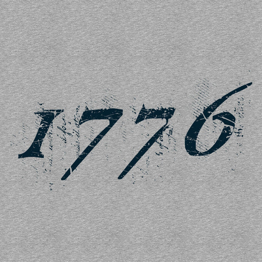 Grunt Style- 1776 Flag - Heather Grey