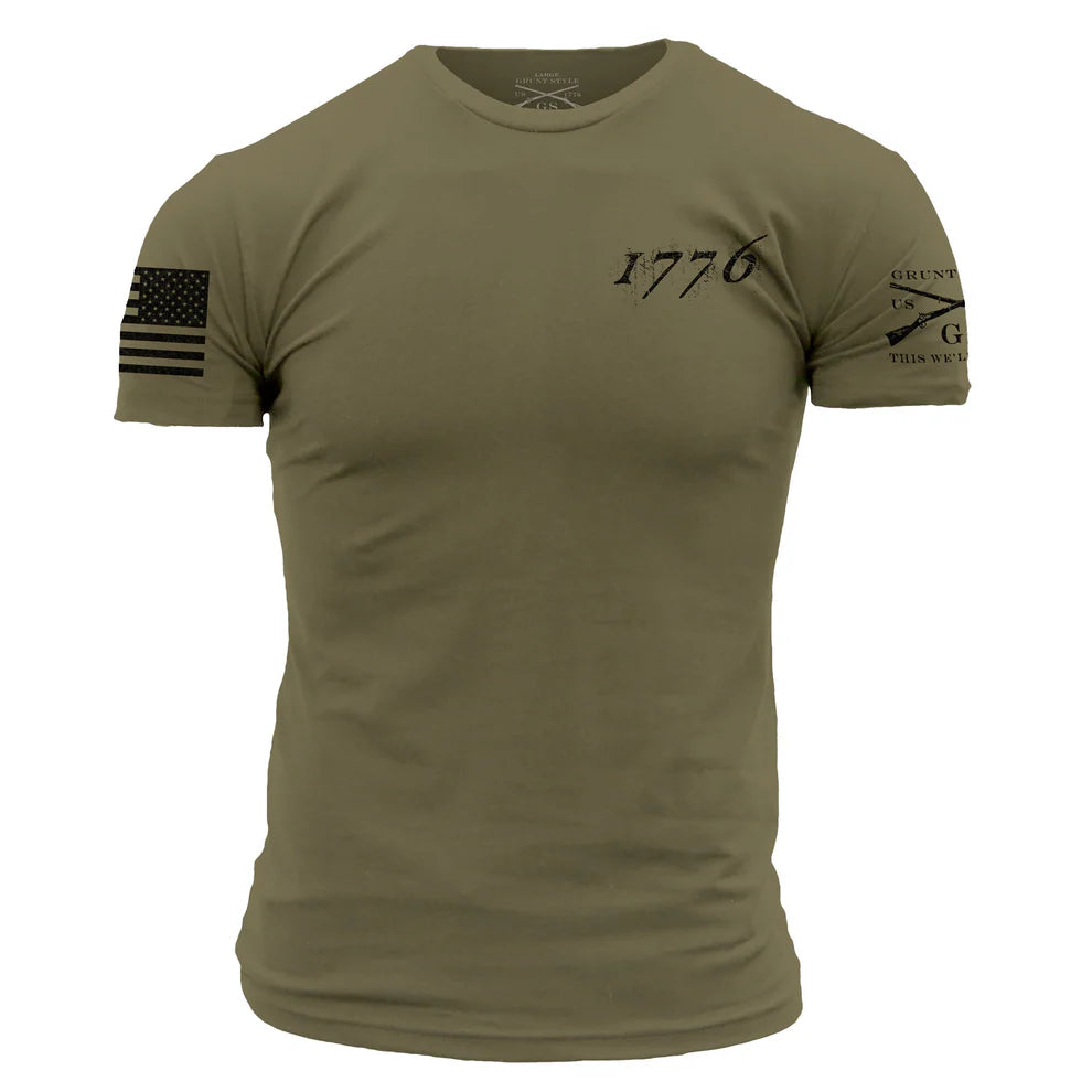 1776 Flag - Military Green