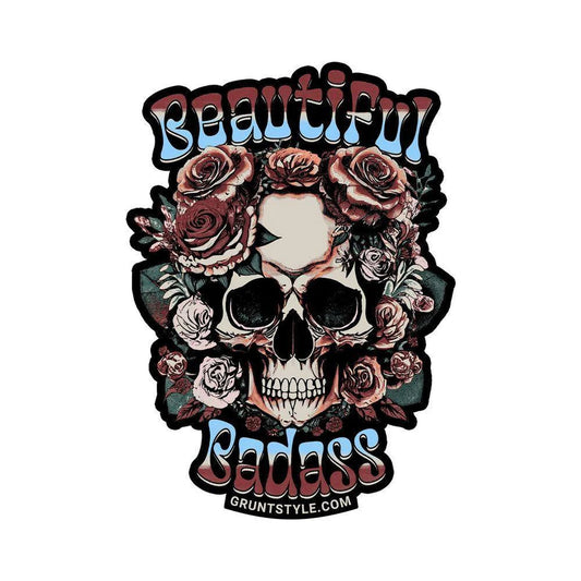 Grunt Style - Beautiful Badass Floral Sticker