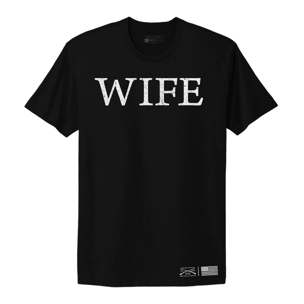 Grunt Style - Women's Wife Defined Boyfriend Fit T-Shirt - Black