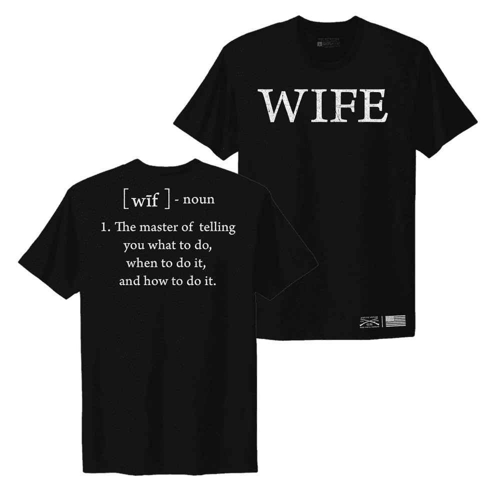 Grunt Style - Women's Wife Defined Boyfriend Fit T-Shirt - Black