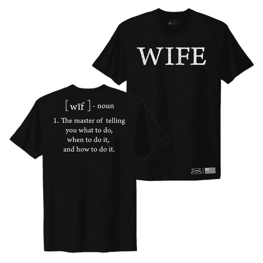 Grunt Style - Women's Wife Defined Boyfriend Fit T-Shirt - Black