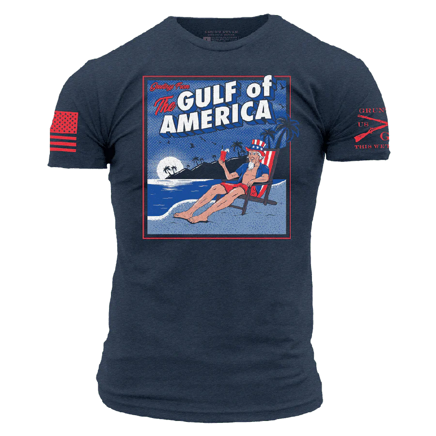 Grunt Style - Greetings From The Gulf Of America T-Shirt - Midnight Navy