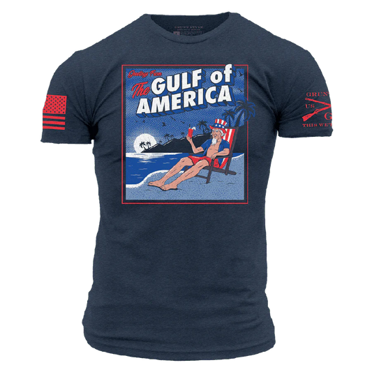 Grunt Style - Greetings From The Gulf Of America T-Shirt - Midnight Navy
