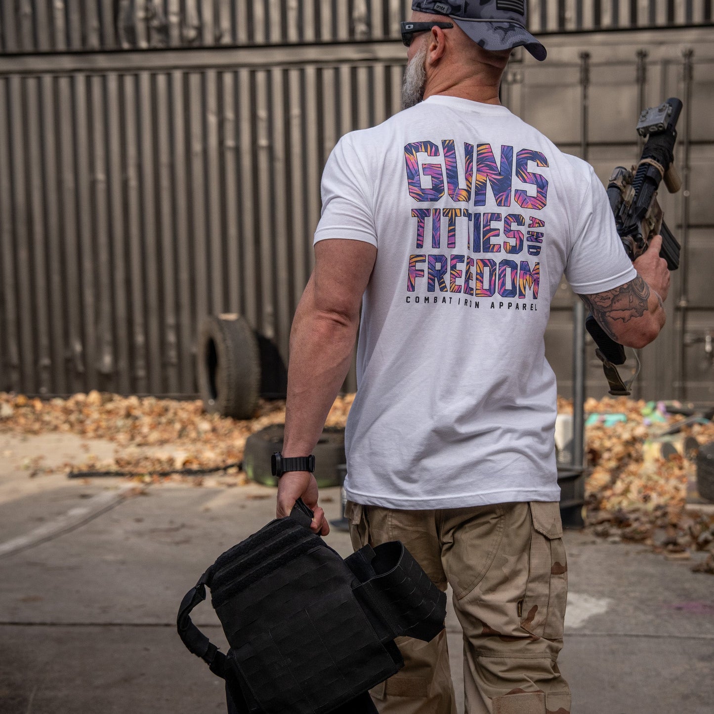 Guns, Titties And Freedom Men's T-Shirt