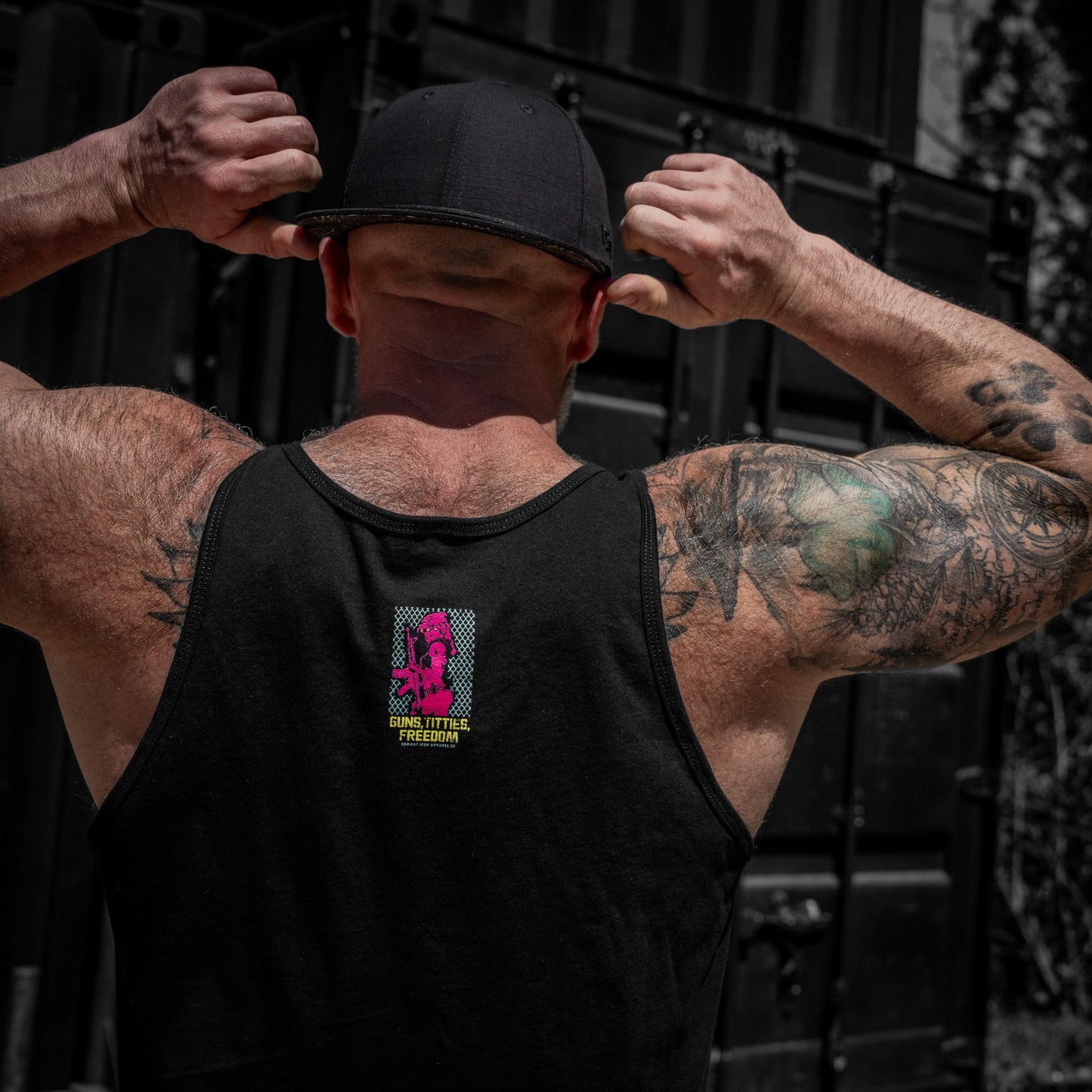 Guns, Titties, Freedom: Tactical Temptation Men's Tank