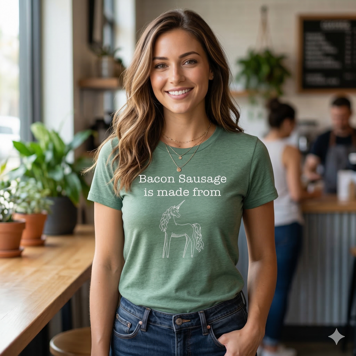 T-Shirt: Bacon Sausage is Made From...