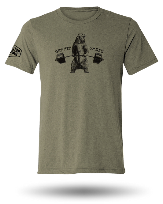 GET FIT OR DIE BEAR TEE (SM - 2XL)