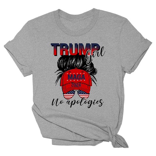 Trump Girl No Apologies Tee - 1408