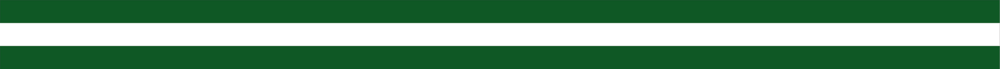 DARK GREEN & WHITE TRIPLE STRIPE REFLECTIVE HELMET TRIM
