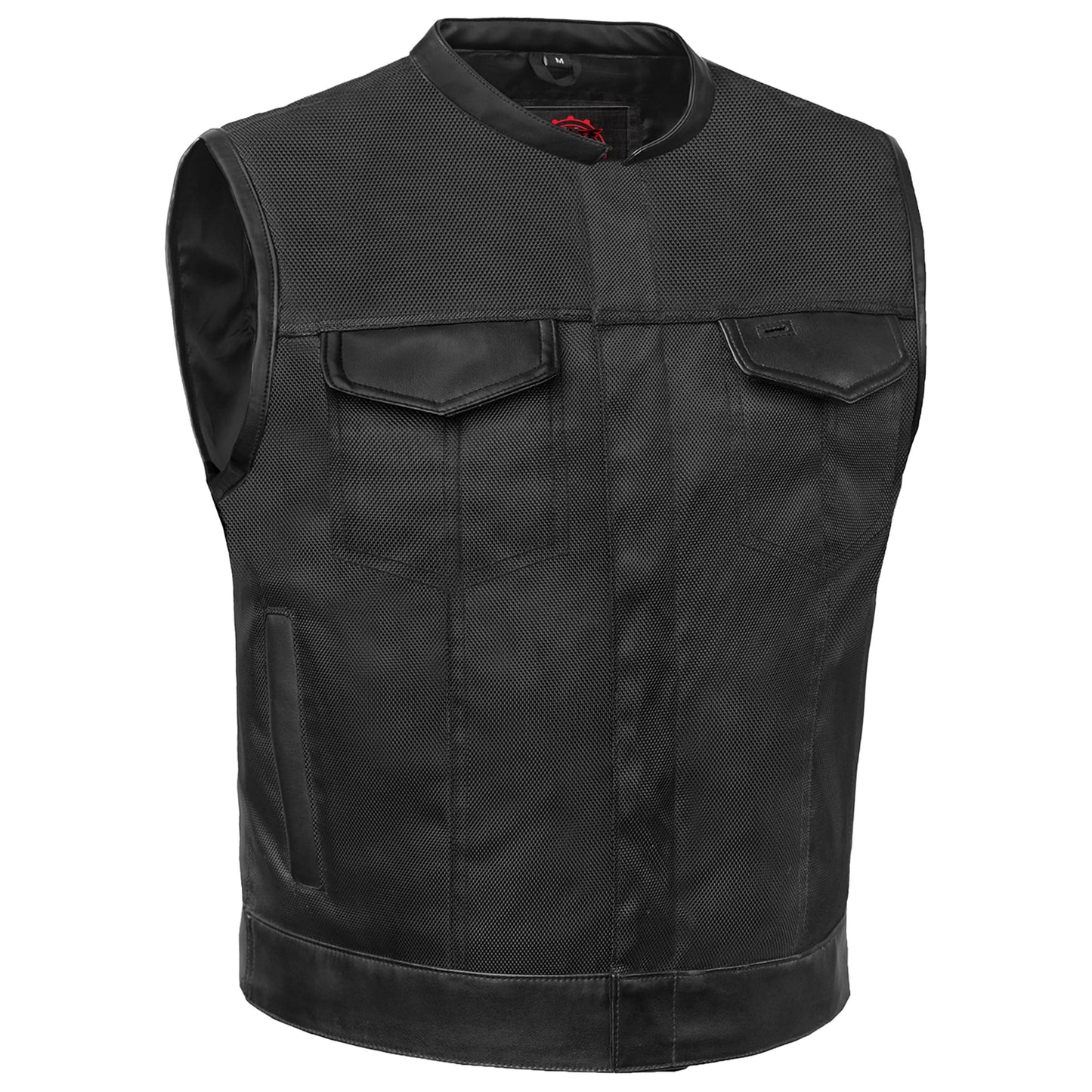 Grimedge Mens Textile Motorcycle Vest