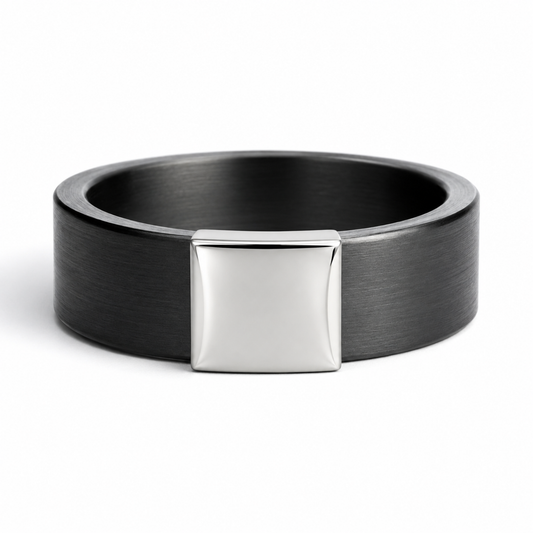 Gunmetal 7mm Silver Platinum Barrel Band