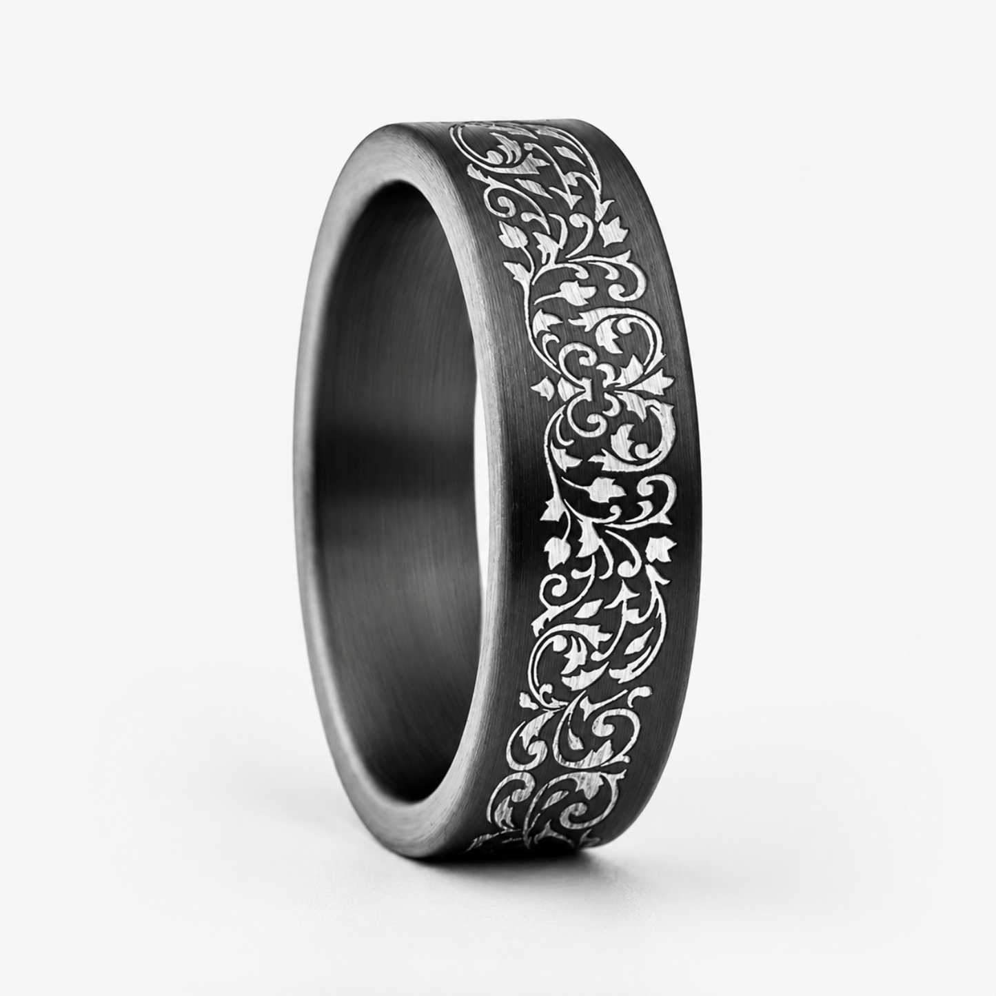 Gunmetal Vine & Leaf Barrel Band