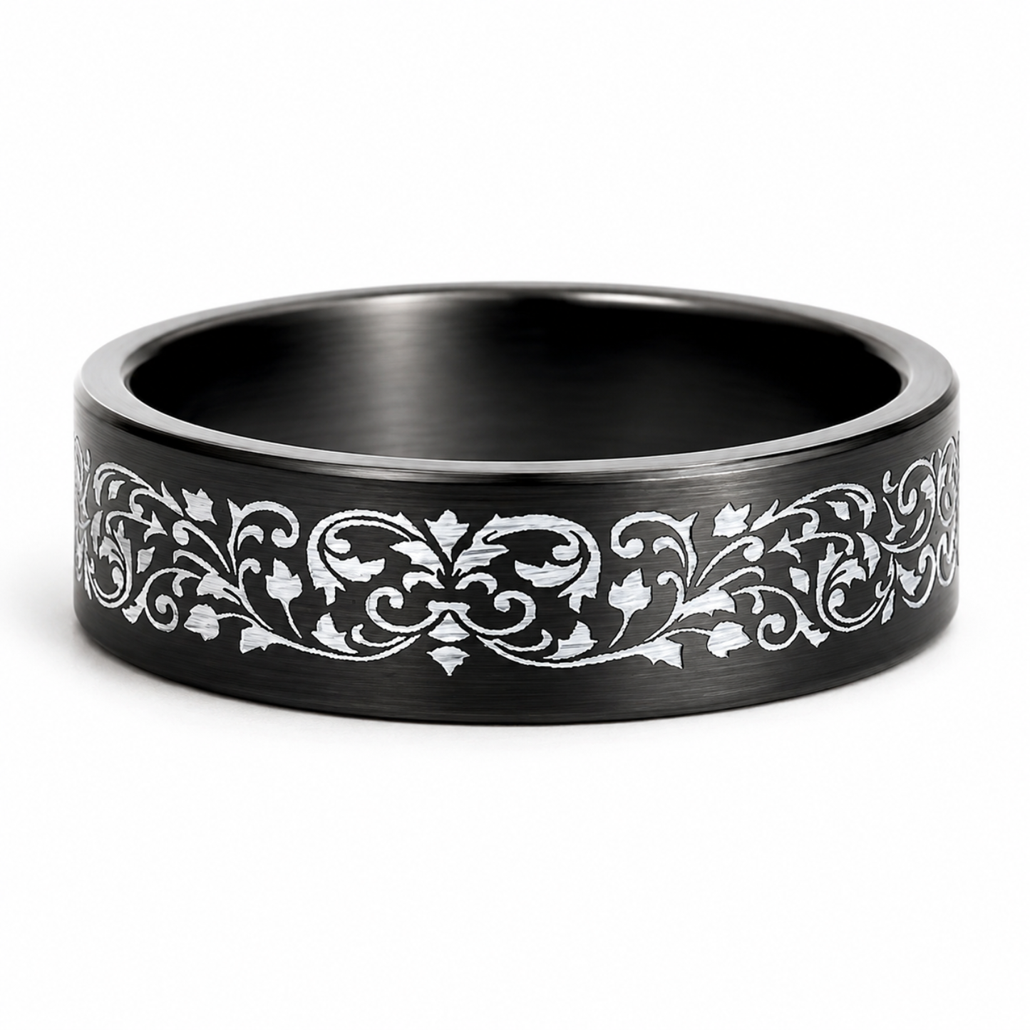 Gunmetal Vine & Leaf Barrel Band