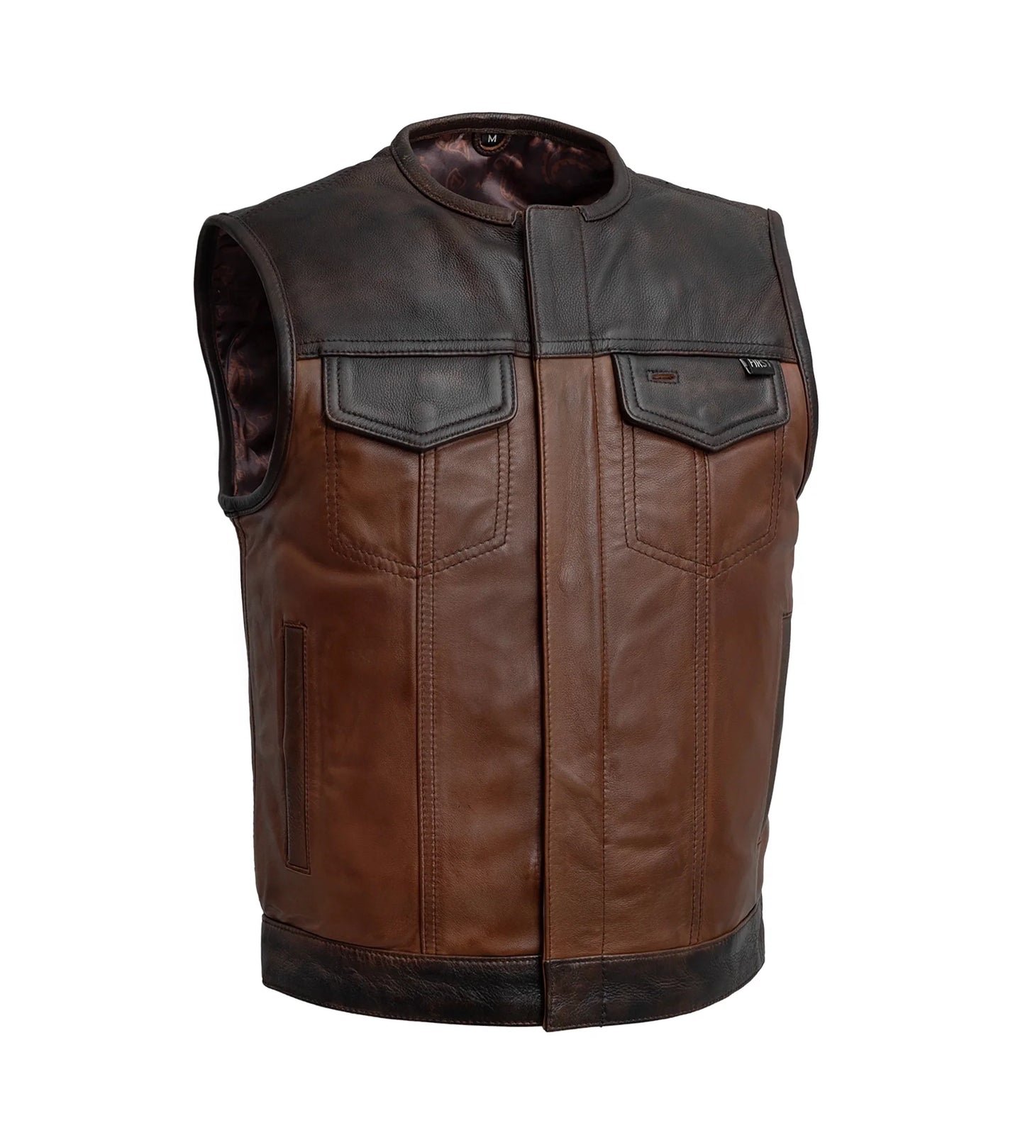 Gunner Men's Leather Motorcycle Vest (Limited Edition)