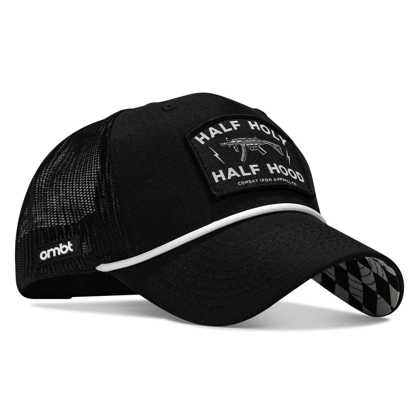 Half Hood. Half Holy Patch Rope Snapback Hat