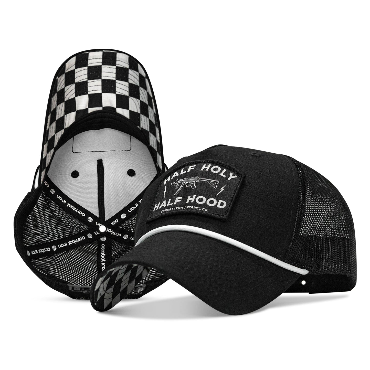 Half Hood. Half Holy Patch Rope Snapback Hat