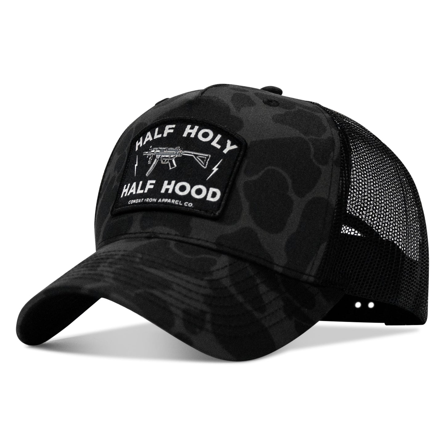 Half Holy. Half Hood. Patch Snapback Hat