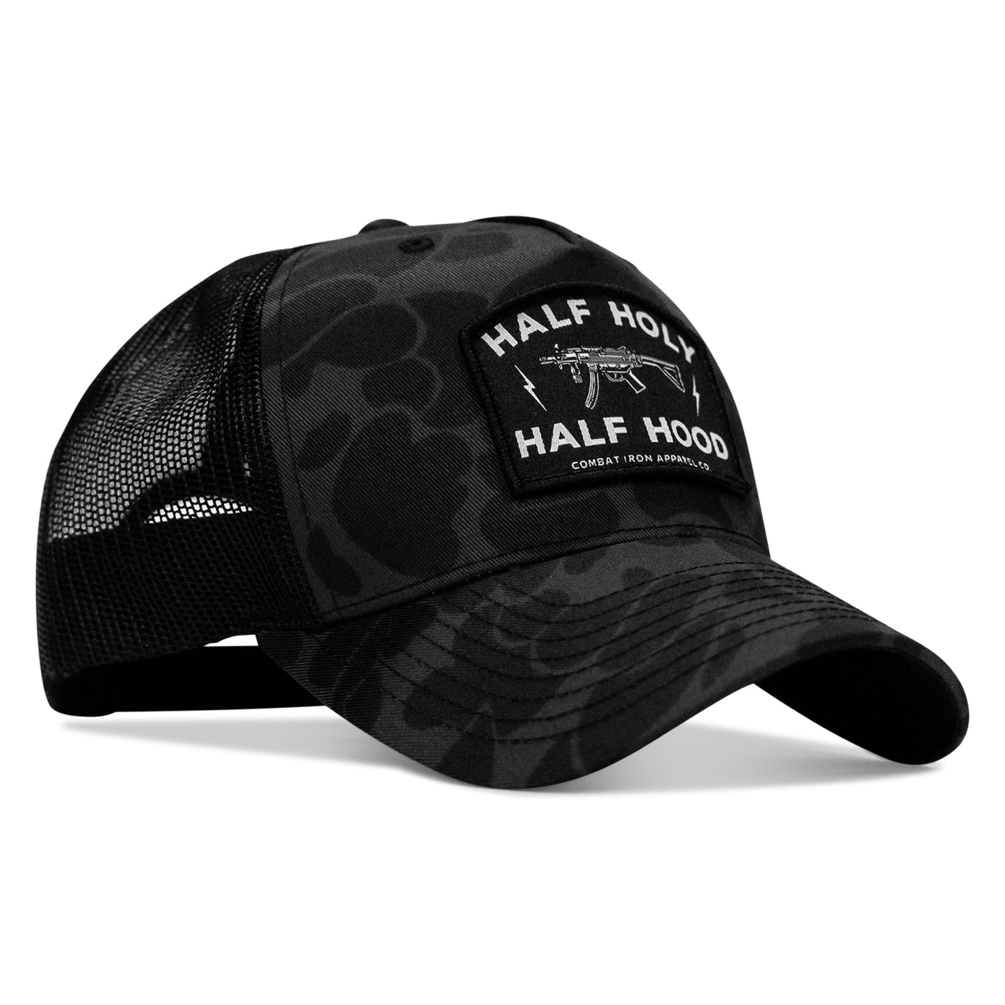 Half Holy. Half Hood. Patch Snapback Hat