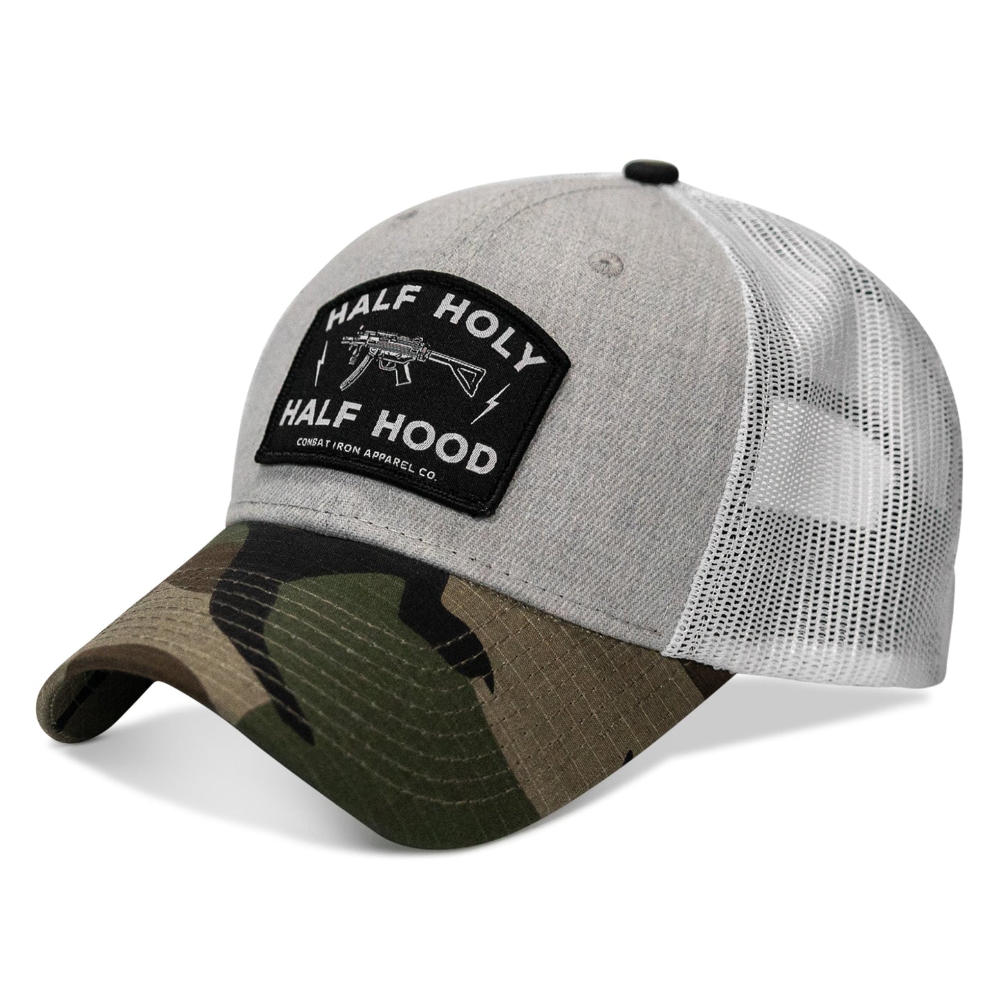 Half Holy. Half Hood Patch Original Ripstop Snapback Hat