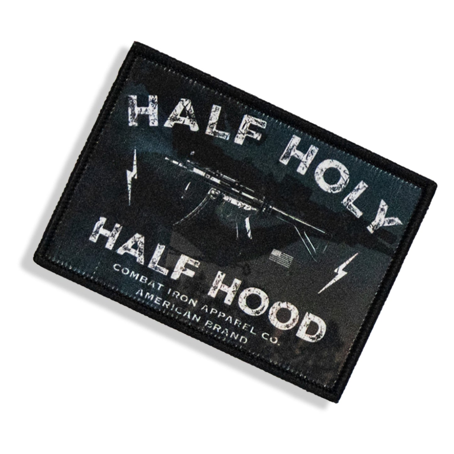 Half Holy Half Hood Velcro Patch