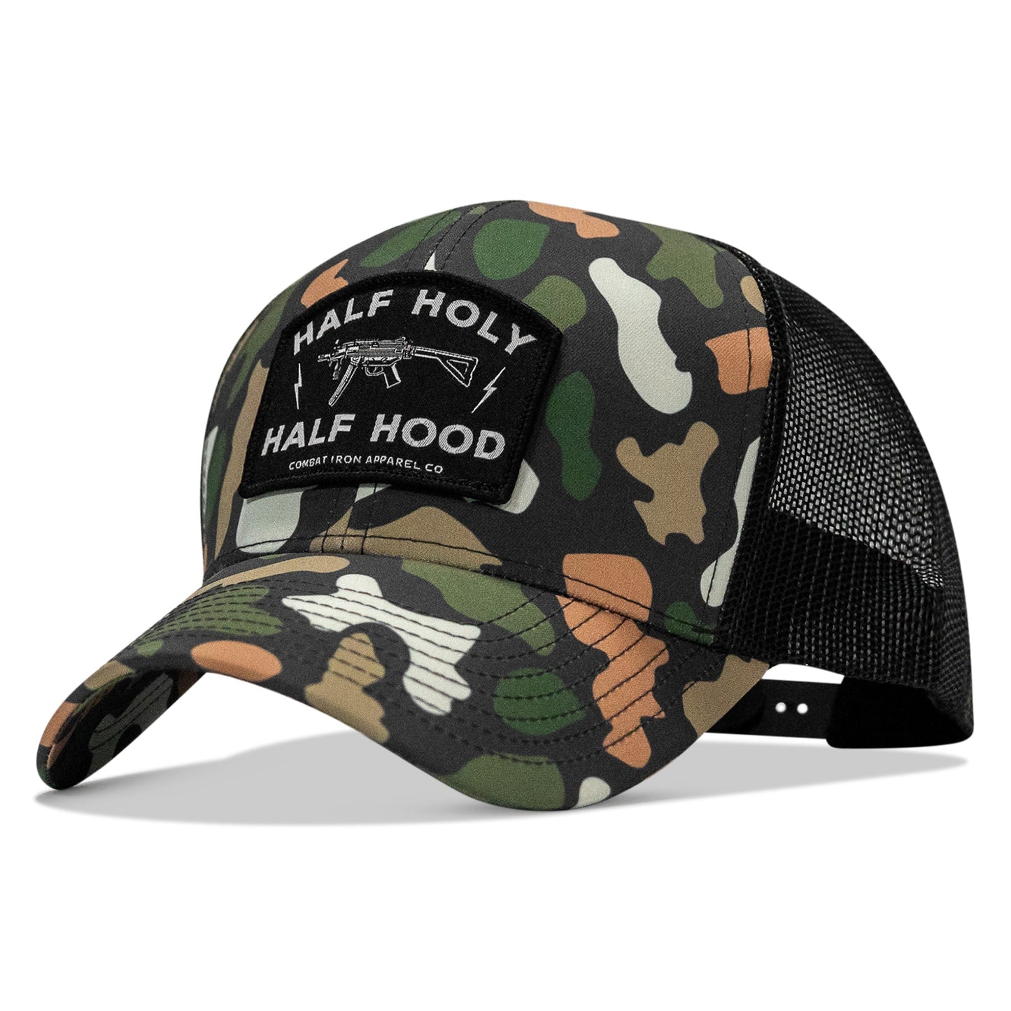 Half Holy. Half Hood. Patch Snapback Hat