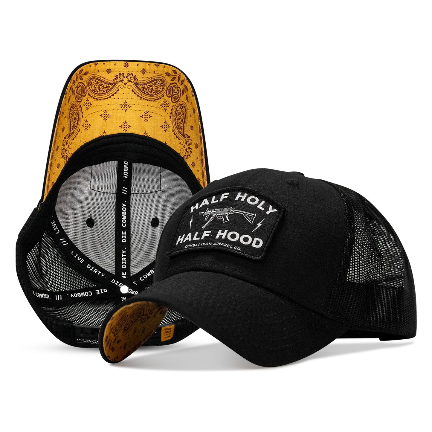 Half Holy. Half Hood Patch Original Ripstop Snapback Hat