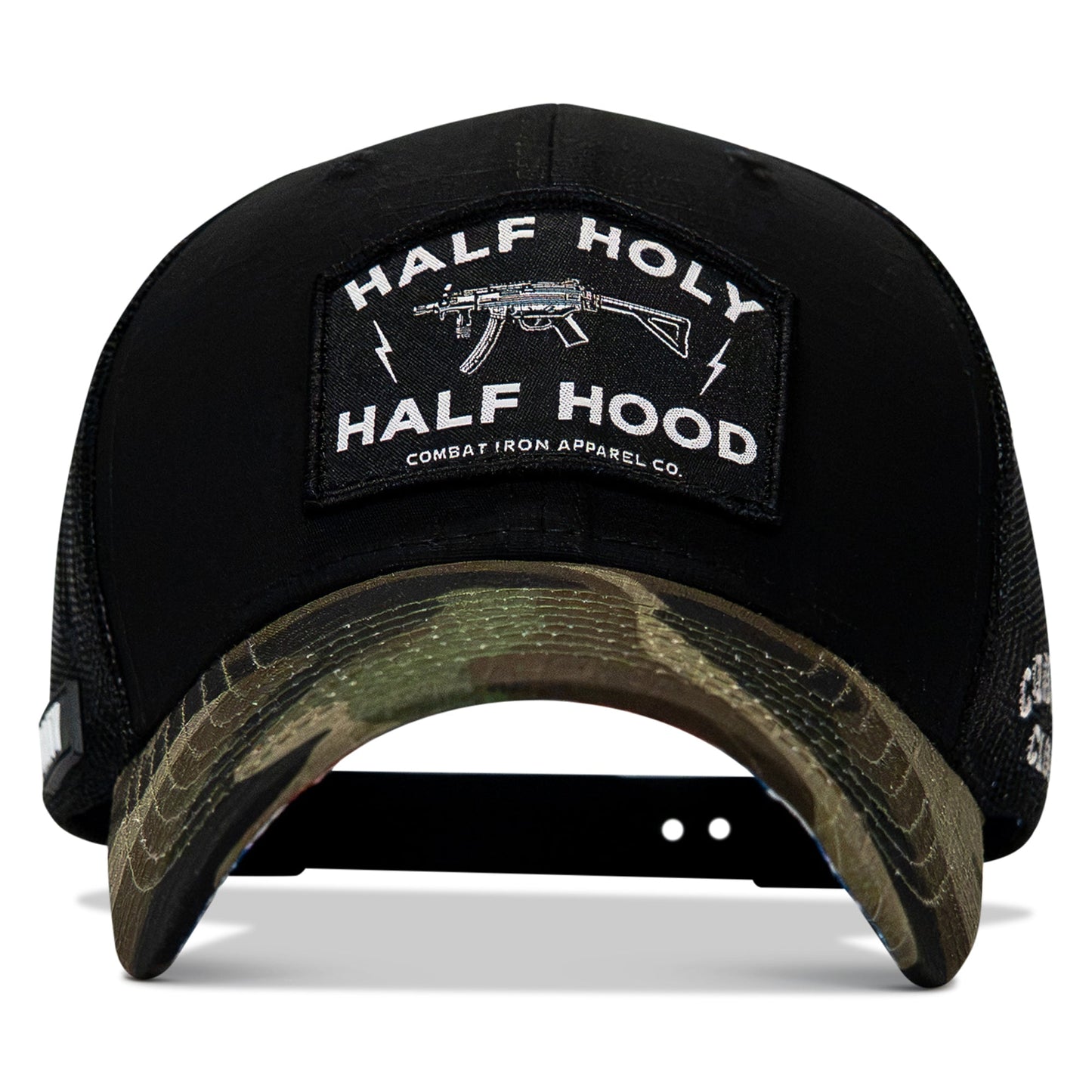 Half Holy. Half Hood Patch Original Ripstop Snapback Hat