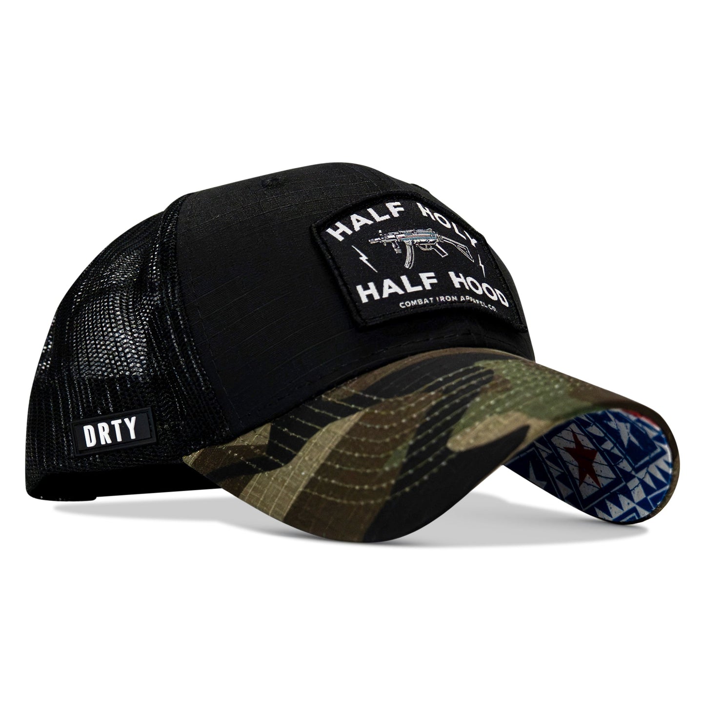 Half Holy. Half Hood Patch Original Ripstop Snapback Hat