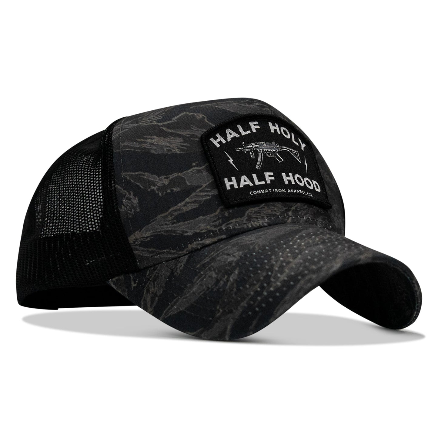 Half Holy. Half Hood Patch Five Panel Breacher Snapback Hat