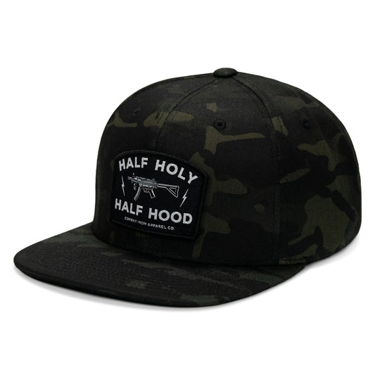 Half Holy. Half Hood. Flatbill Hat