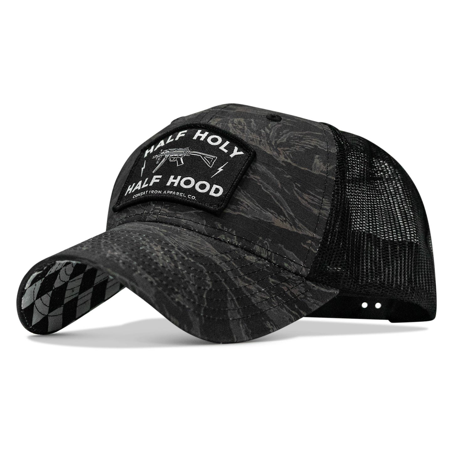Half Holy. Half Hood Patch Original Ripstop Snapback Hat