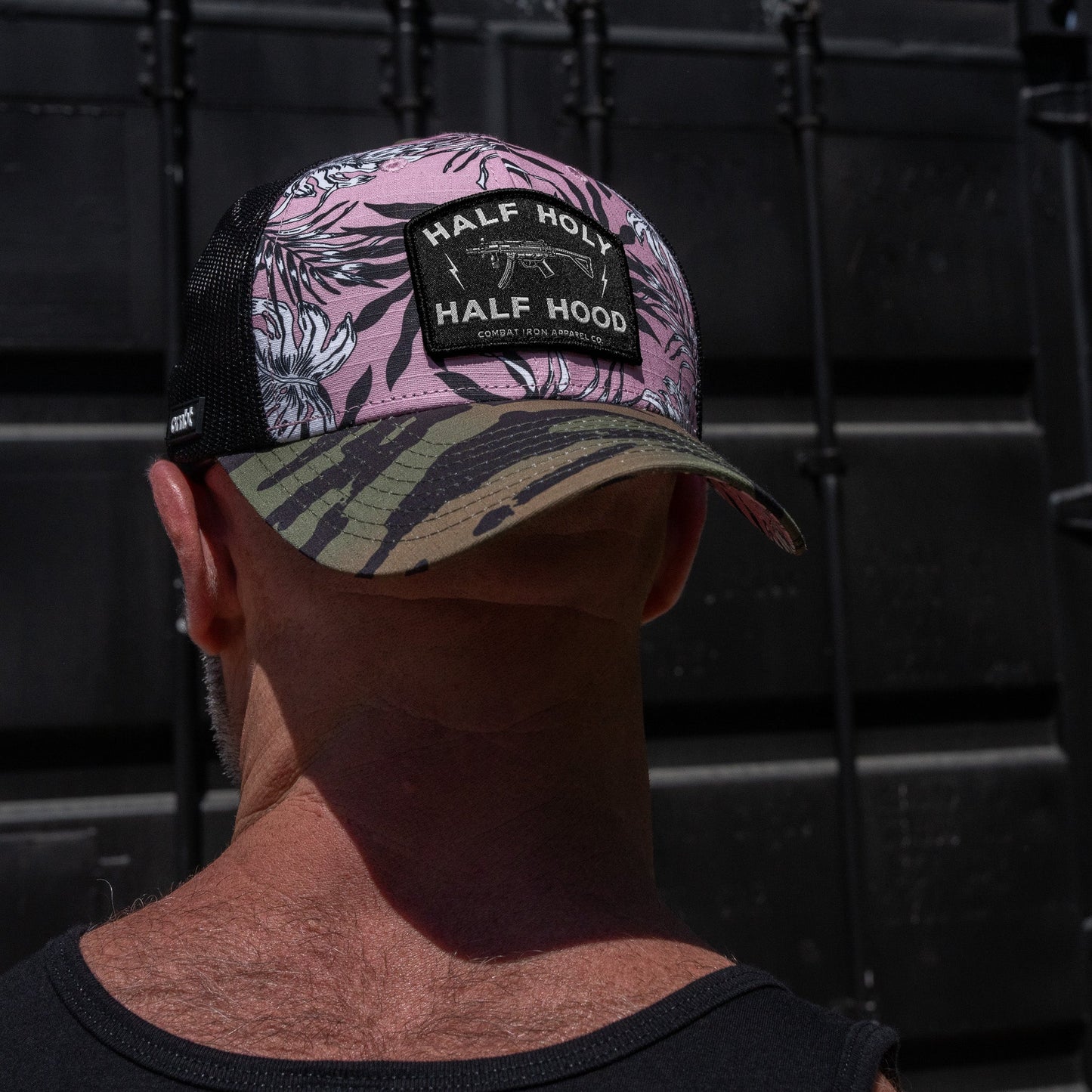 Half Holy. Half Hood Patch Original Ripstop Snapback Hat