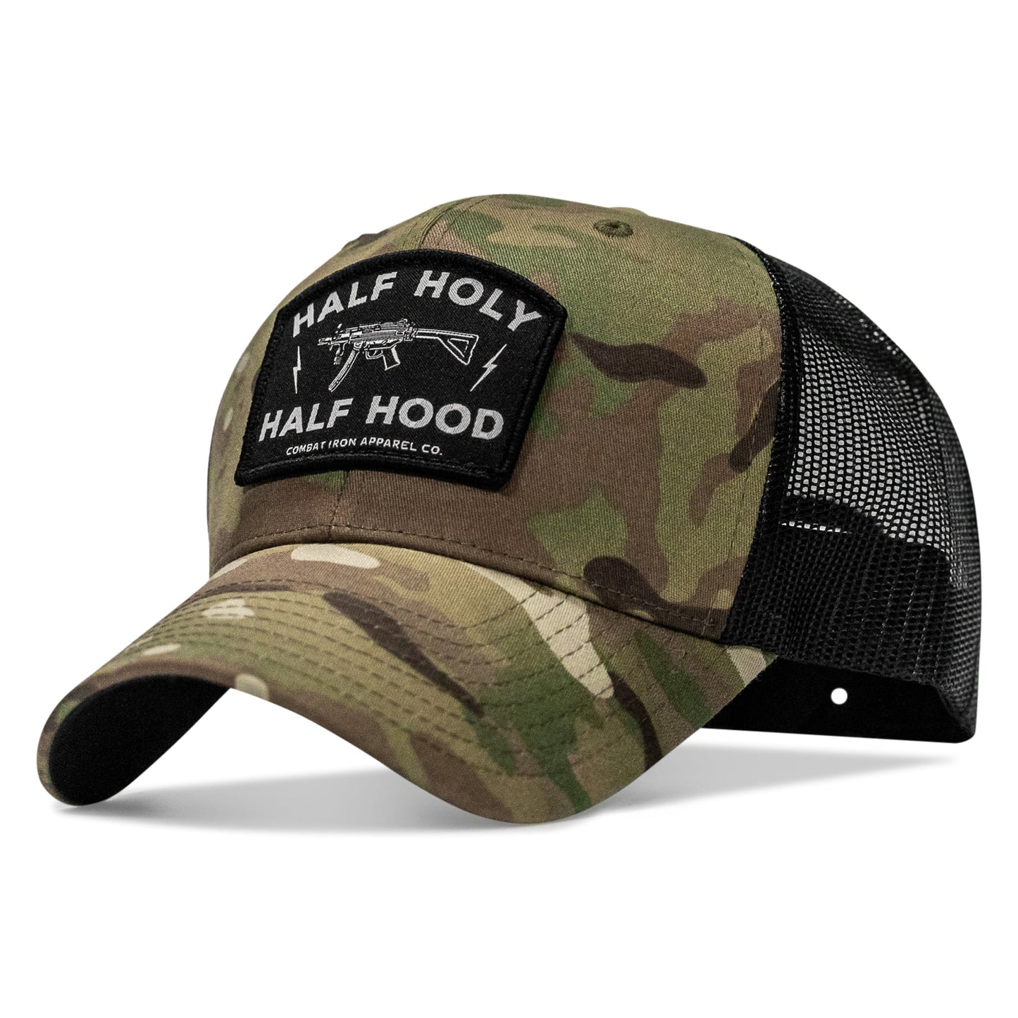 Half Holy. Half Hood. Patch Snapback Hat