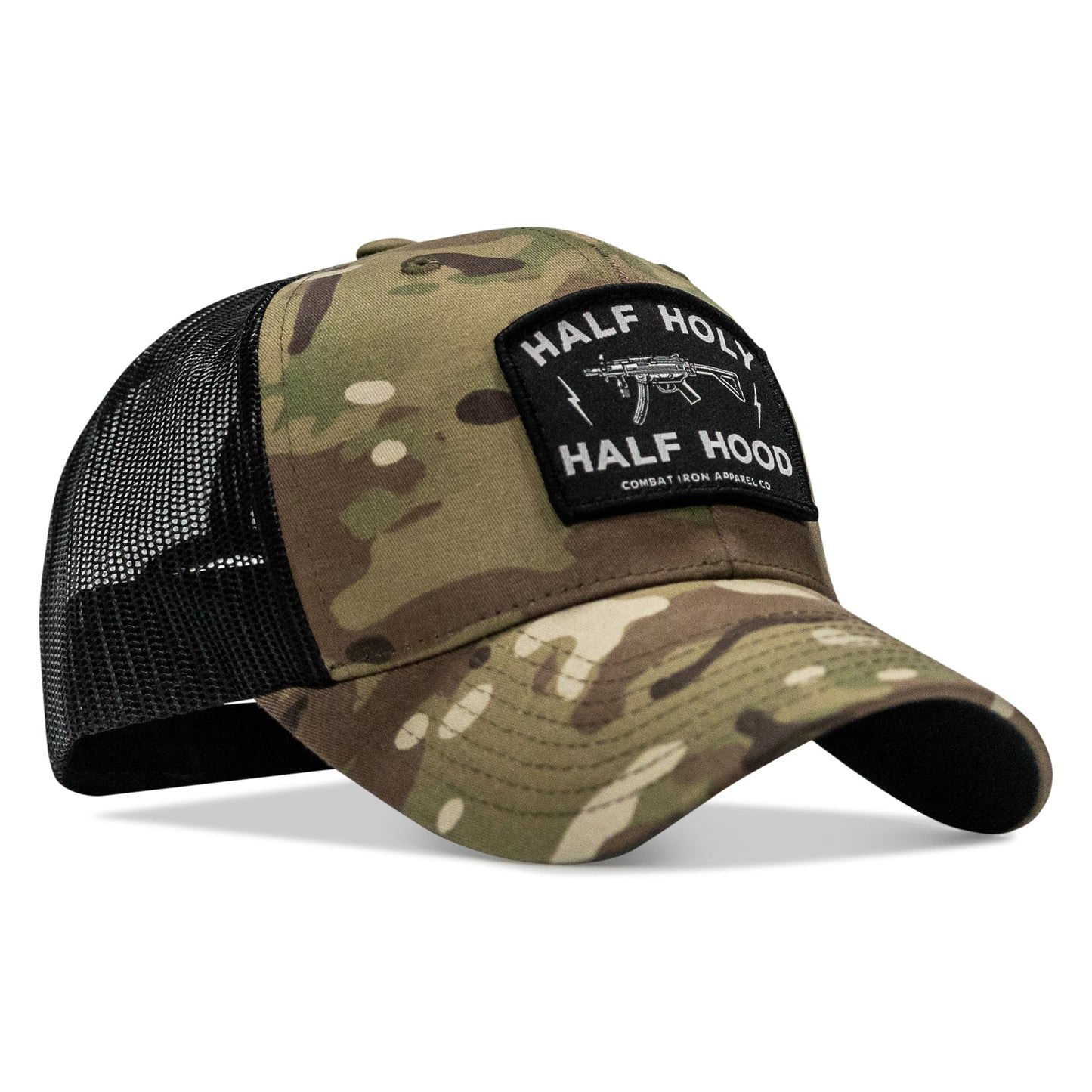 Half Holy. Half Hood. Patch Snapback Hat